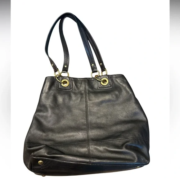 Coach Penelope Black Leather Hobo - Picture 2 of 7